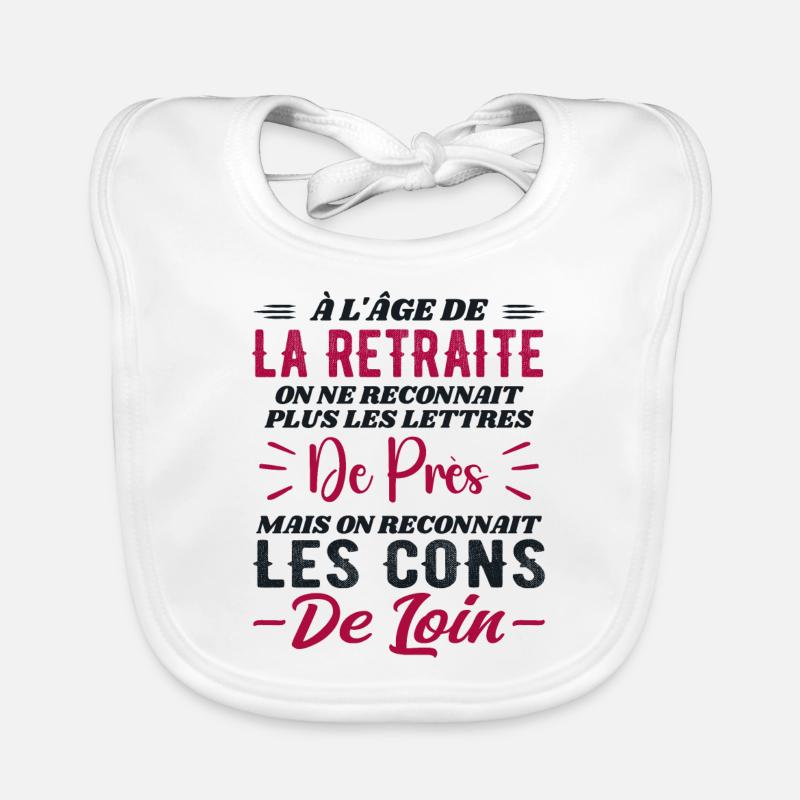 As we get older, we recognize idiots from afar Organic Baby Bibs
