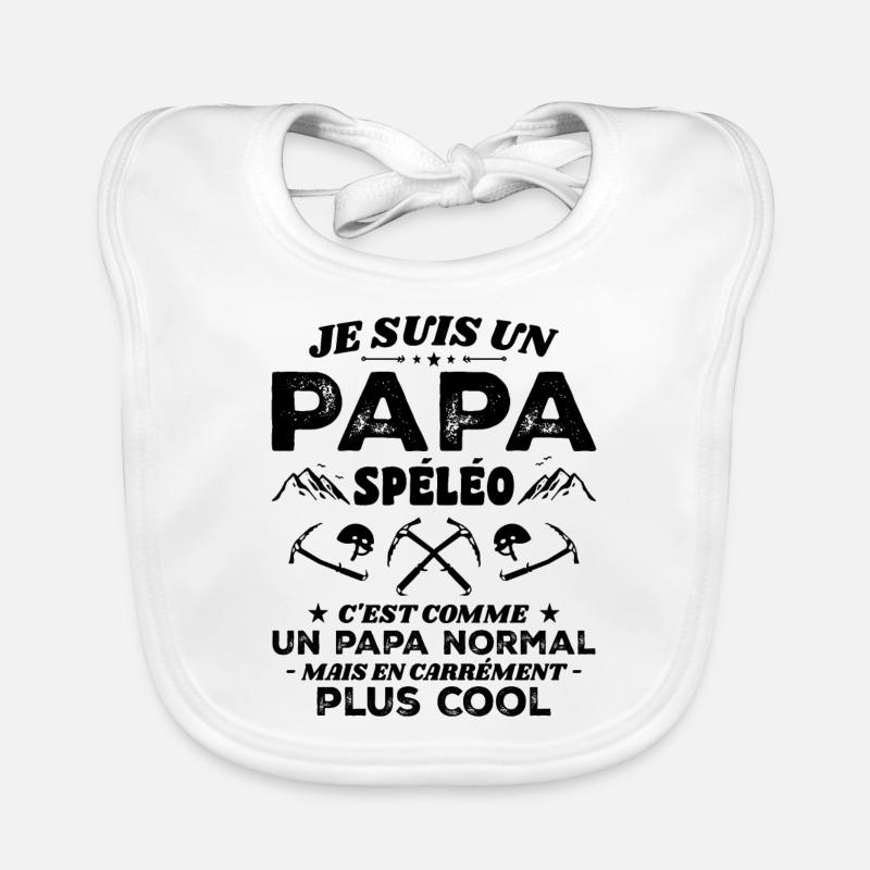 Cool caving dad Organic Baby Bibs