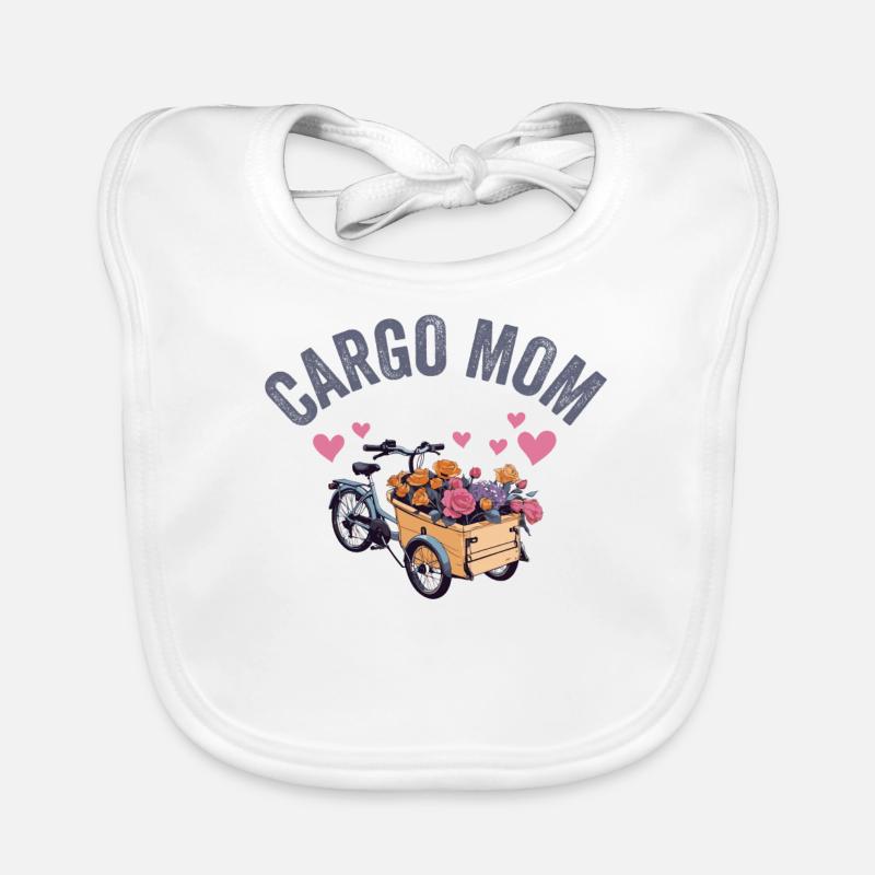 Cargo Mom Vélo Cargo Vélo Cargo Bavoir bio Bébé