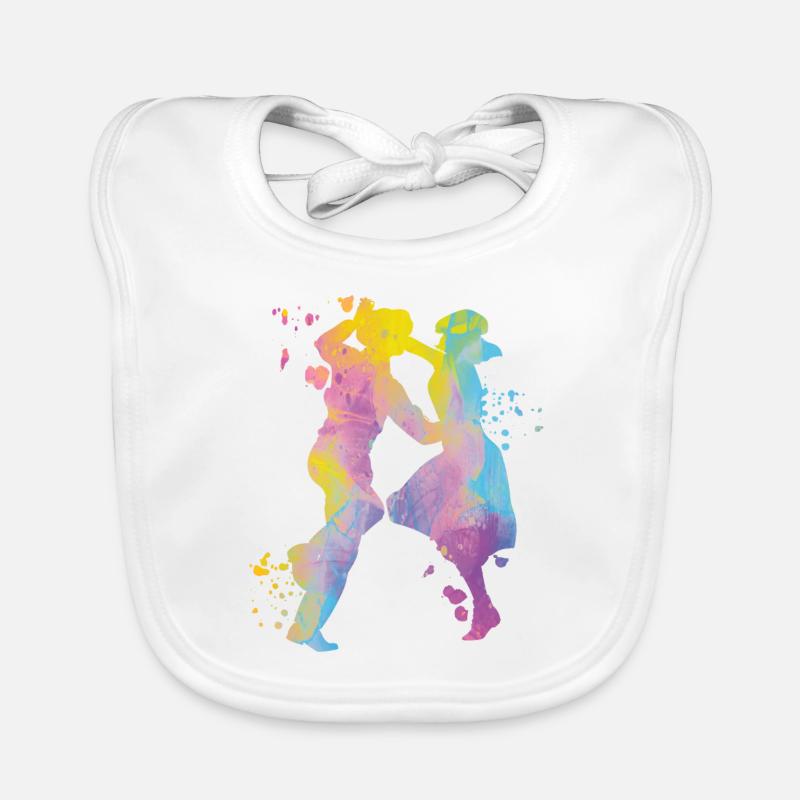 Dancing Swing 60s Boogie Woogie Organic Baby Bibs