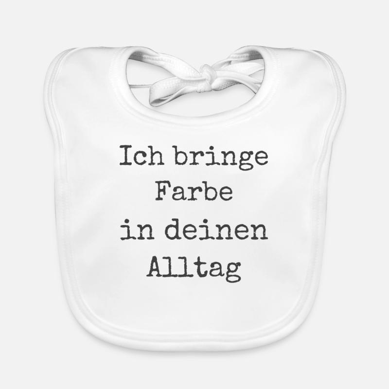 Ich Bringe Farbe Maler Papa Lackierer Baby Bio-Lätzchen