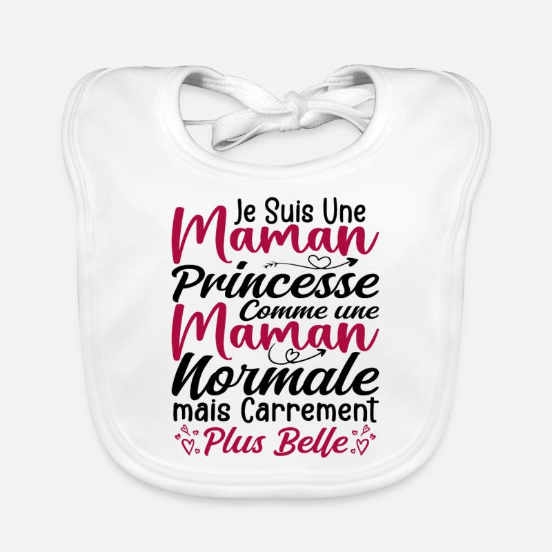 Ich bin eine geradezu schönere Prinzessinnenmutter Baby Bio-Lätzchen