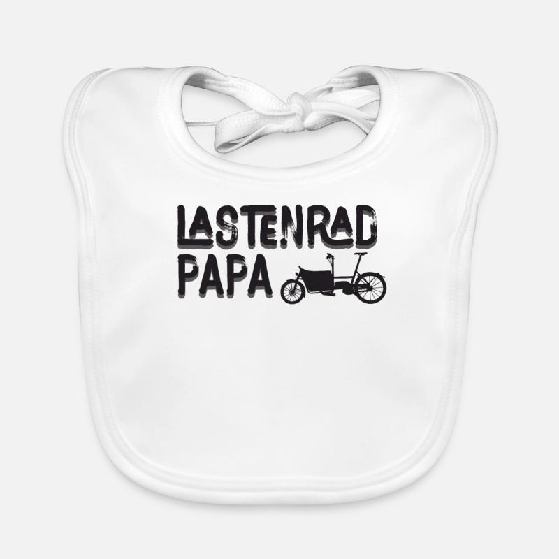 Vélo Cargo Papa Vélo Rétro Cargobike Bavoir bio Bébé