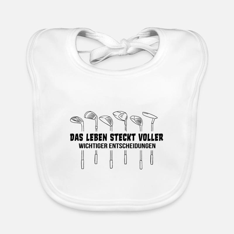 Golfschläger Golf Golfer Spruch Golfen Geschenk Baby Bio-Lätzchen