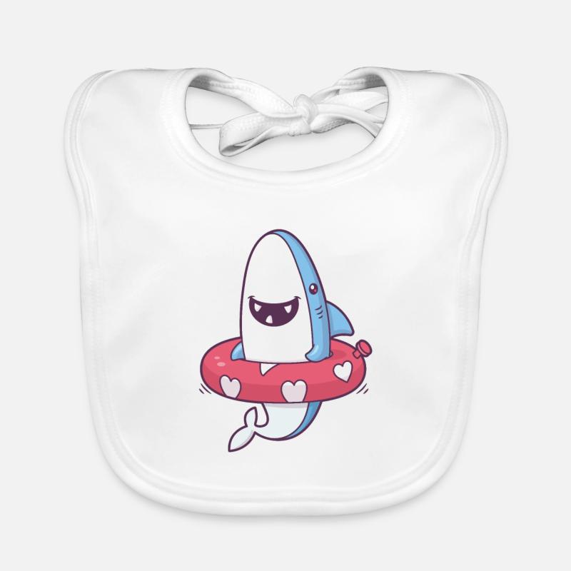 Requin Summer Fun Bavoir bio Bébé