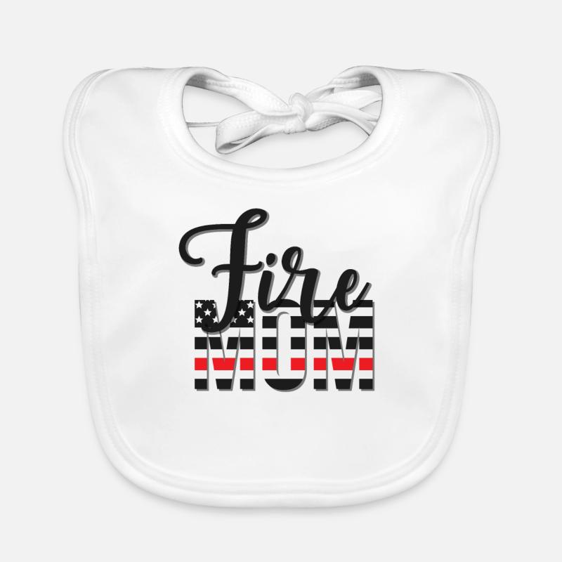 Feuerwehrmann-Mutter Feuerwehrler Mama Geschenk Baby Bio-Lätzchen