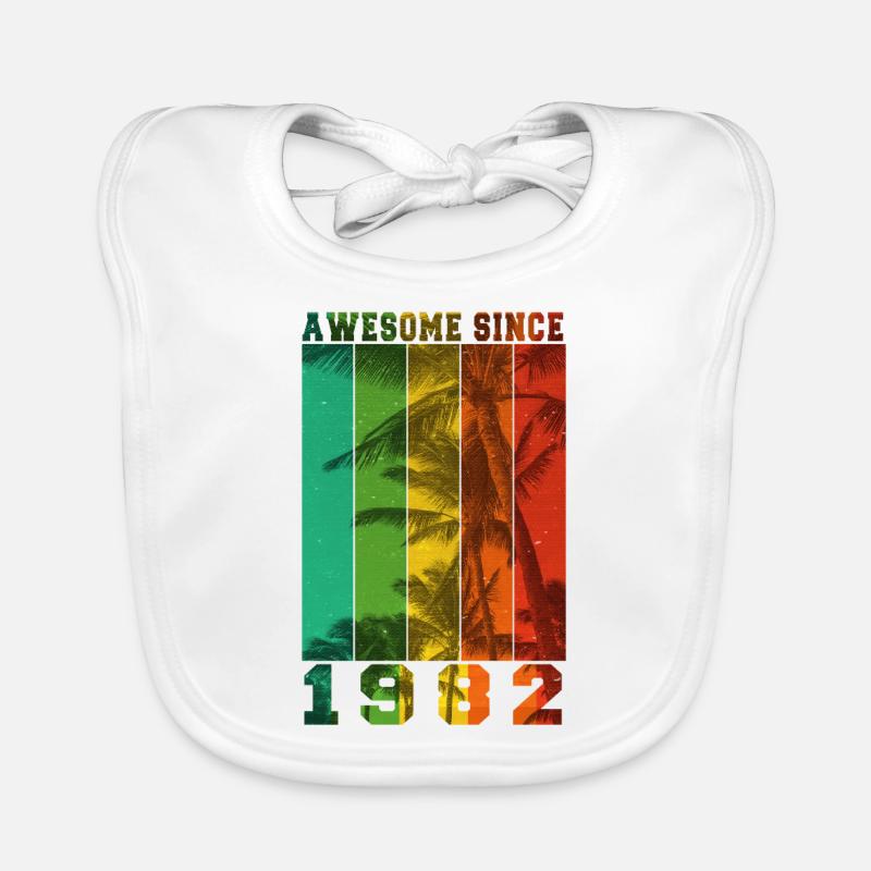 Awesome Since 1982 Organic Baby Bibs