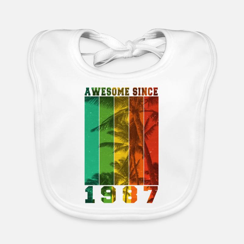 Awesome Since 1987 Organic Baby Bibs