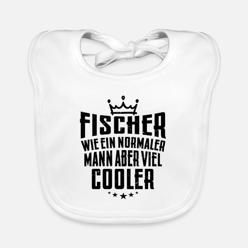 Fischer also wie ein normaler Mann nur viel Cooler Baby Bio-Lätzchen