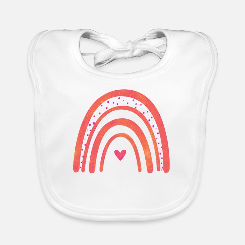 süßer Regenbogen Baby Bio-Lätzchen