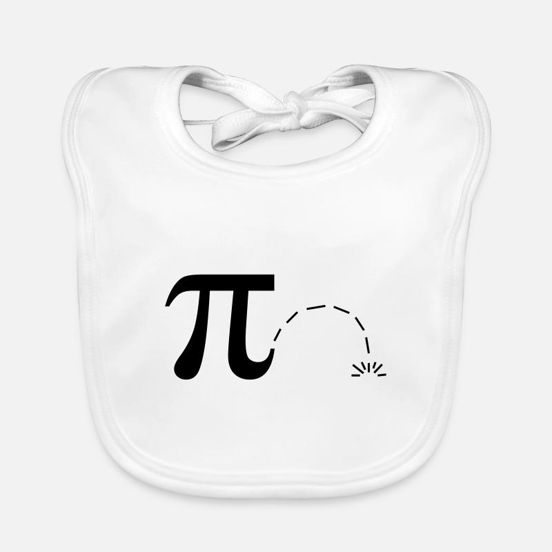 Math Pi Day Pi Pi - Bavoir bio Bébé - blanc