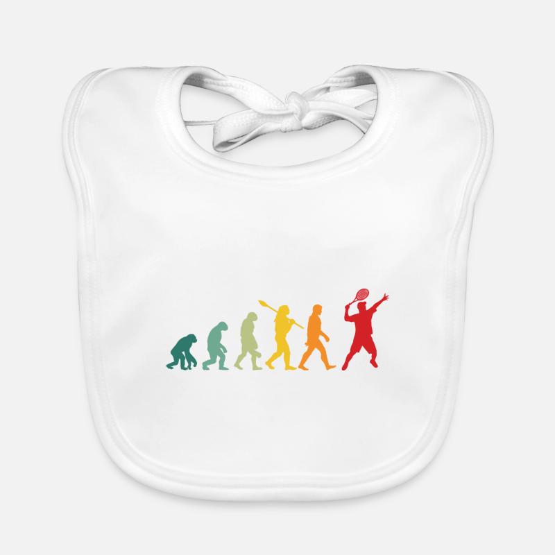 Tennis Player Development Man Monkey Man Tennis Organic Baby Bibs