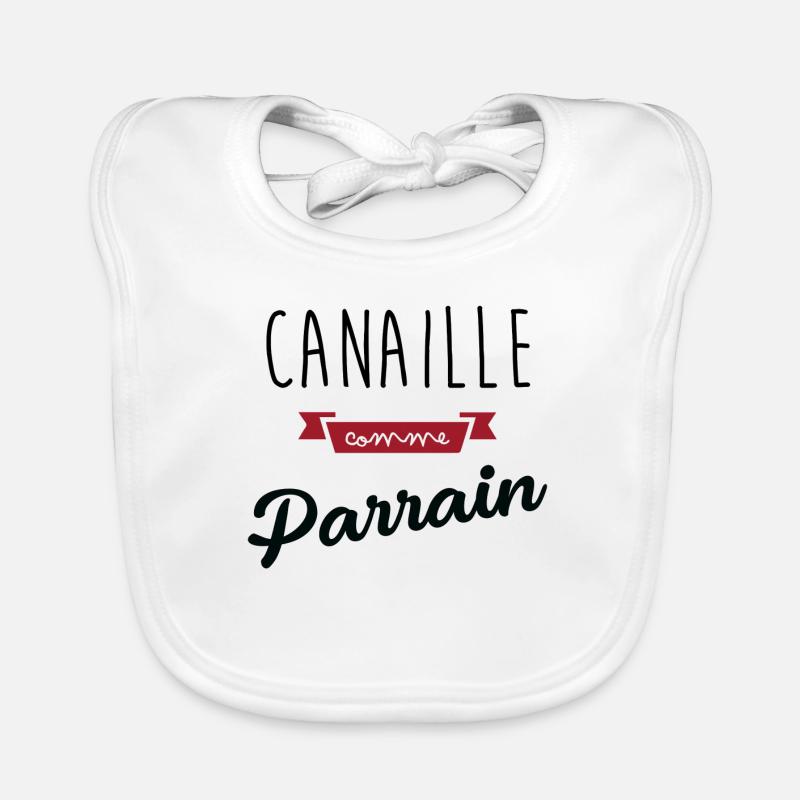 Canaille comme parrain Bavoir bio Bébé
