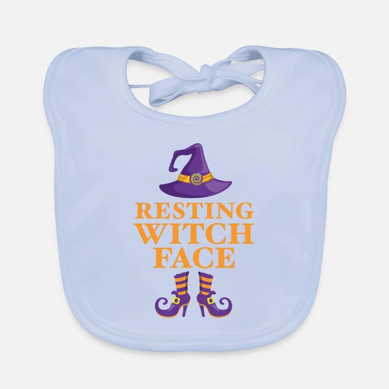 Resting witch face Organic Baby Bibs