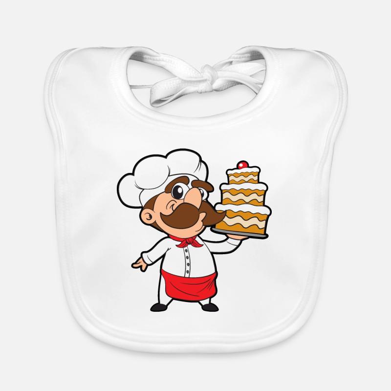 Kuchen Bäcker Bäckerei Backen Baby Bio-Lätzchen