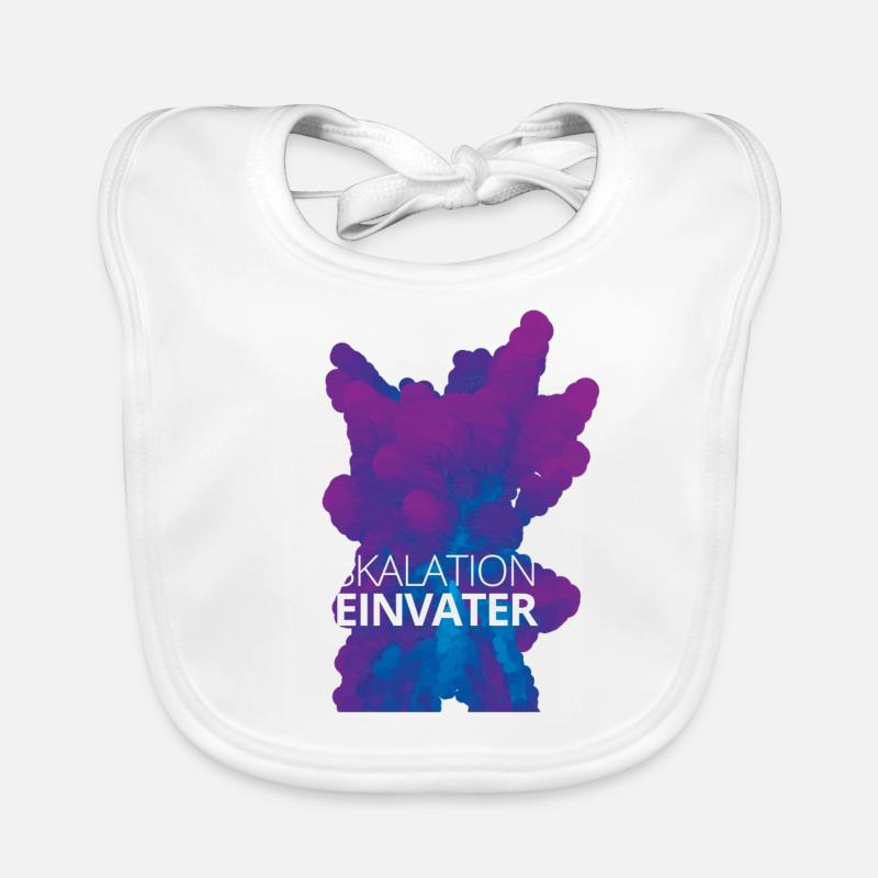 Eskalation sein Vater Design Baby Bio-Lätzchen