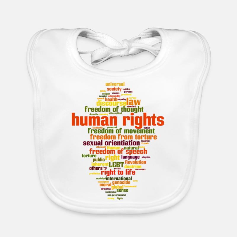 human rights Baby Bio-Lätzchen