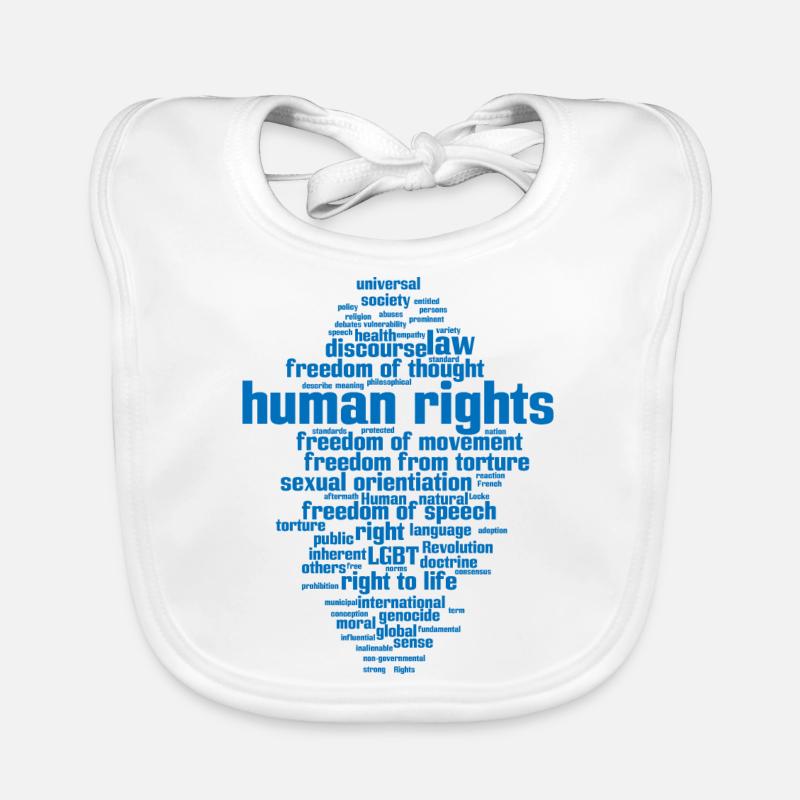 human rights Baby Bio-Lätzchen