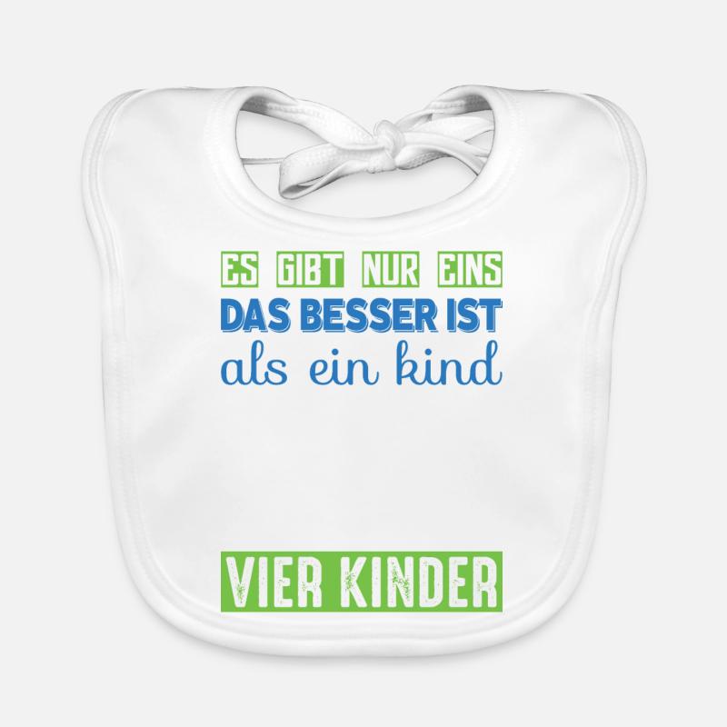 Vier Kinder Baby Bio-Lätzchen