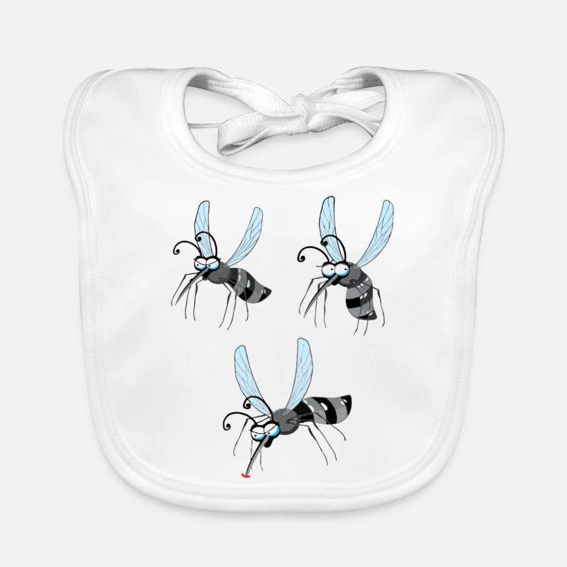 Mosqui 20 - Bavoir bio Bébé - blanc
