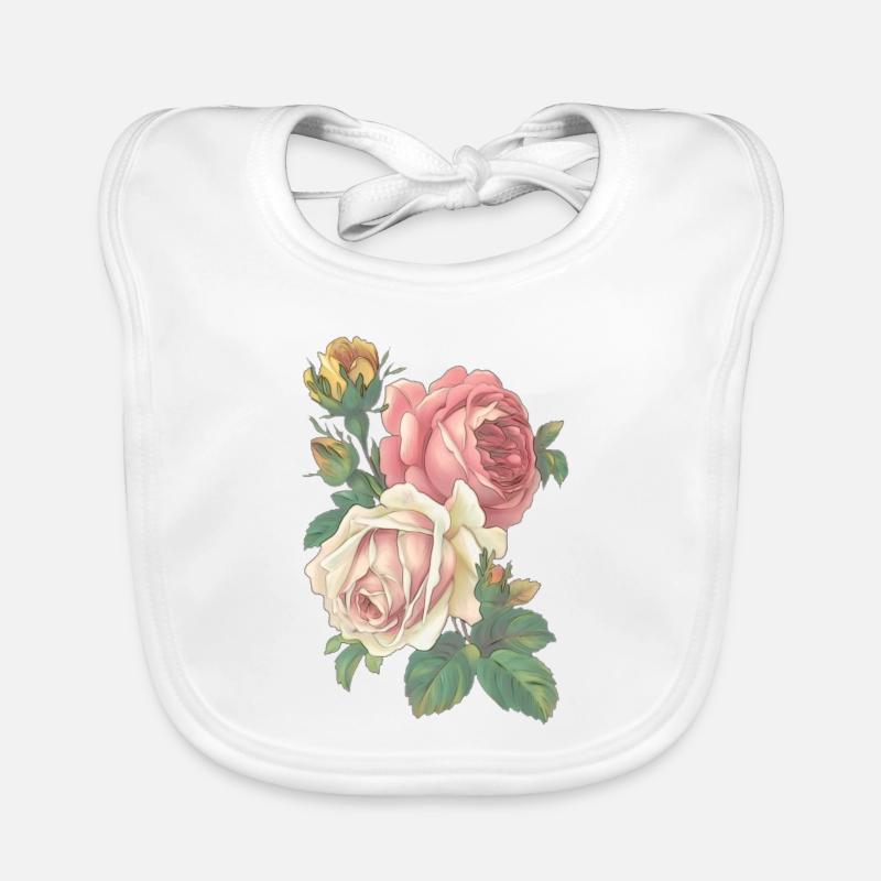 Rose Baby Bio-Lätzchen