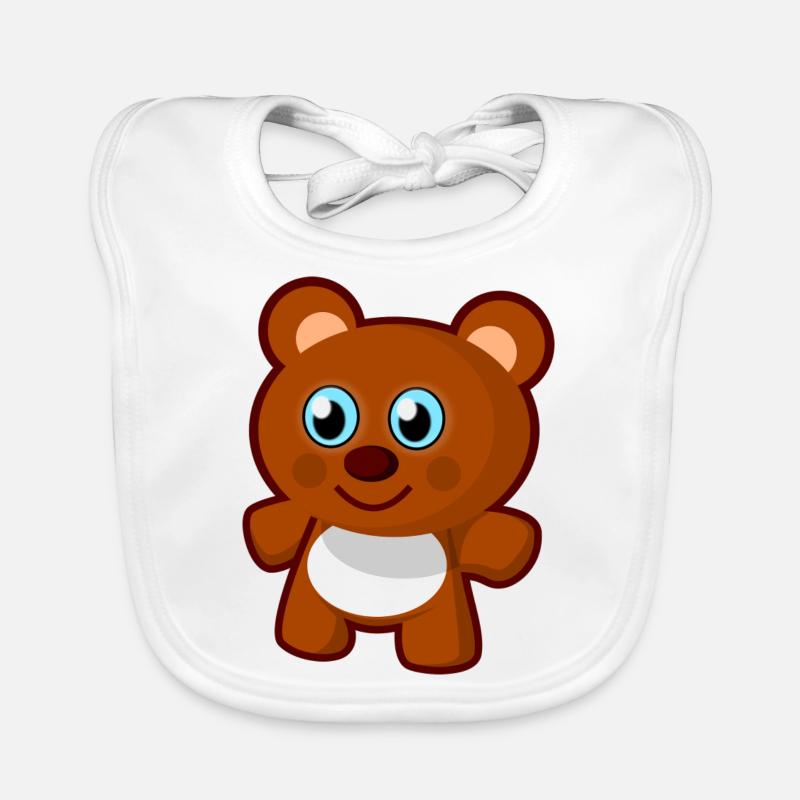 teddy bear Organic Baby Bibs