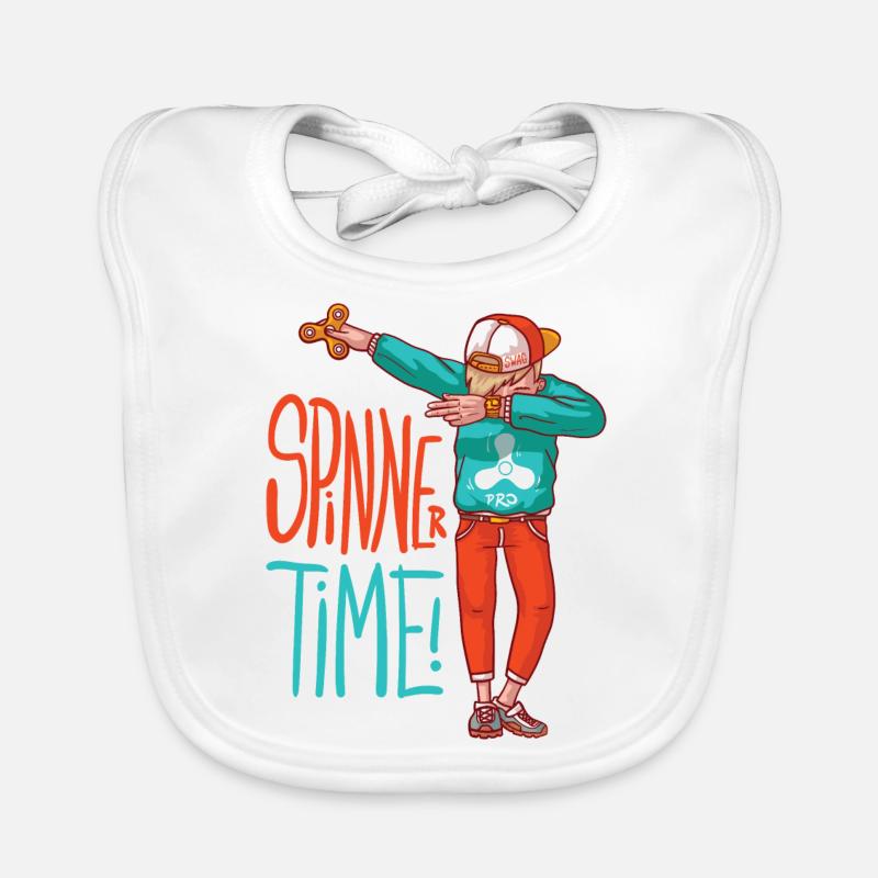 boy Spinner avec capuchon fait bouger dub Bavoir bio Bébé