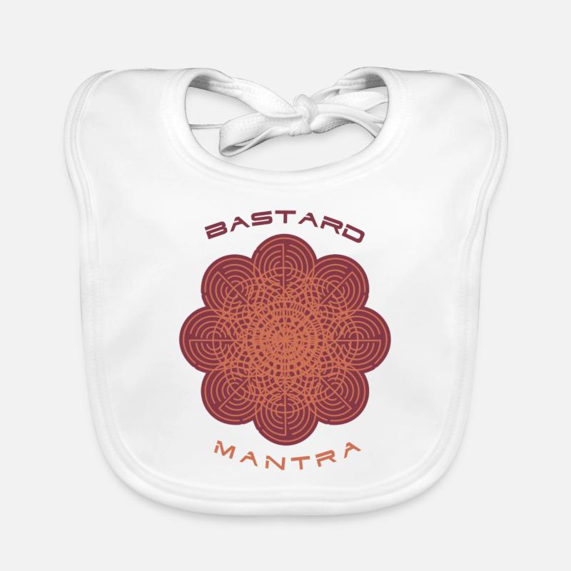 BASTARD MANTRA - Baby Bio-Lätzchen - Weiß