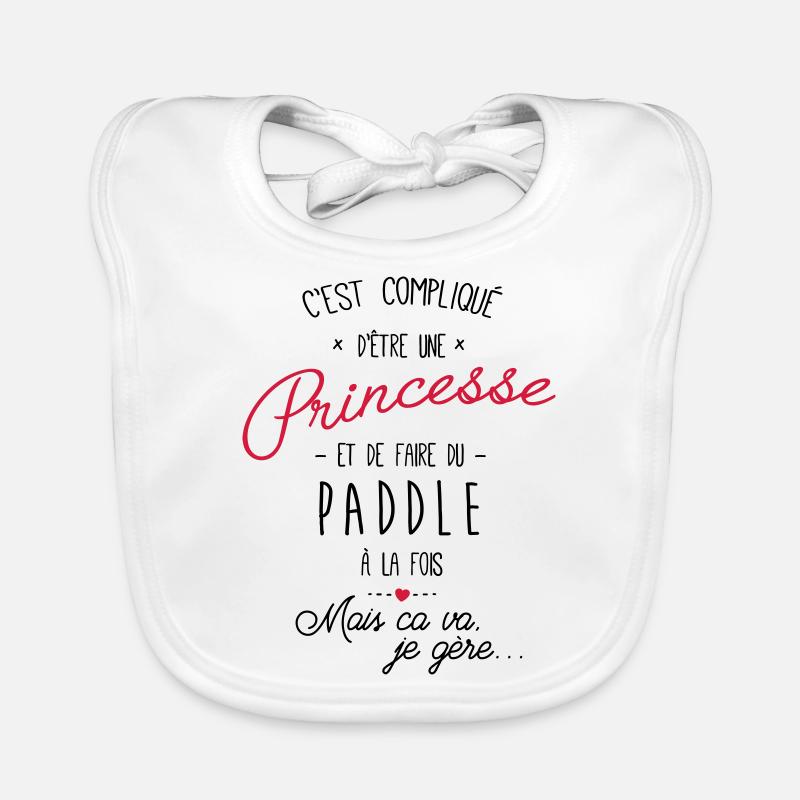 princesse et Paddle Bavoir bio Bébé