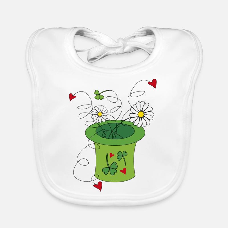 St. Patrick's Hat Organic Baby Bibs