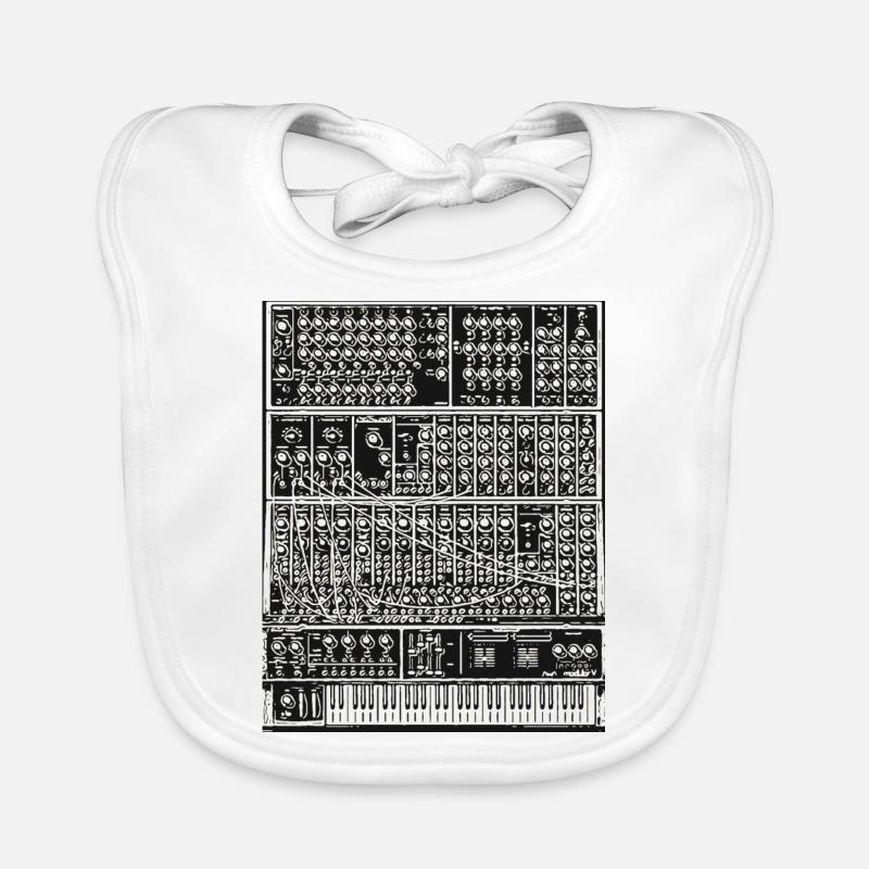 Modulares System synth - Baby Bio-Lätzchen - Weiß