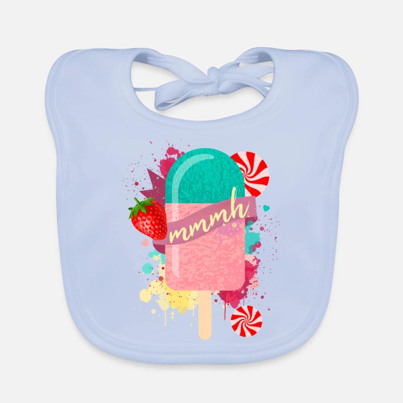 Sommer Eis am Stil Baby Bio-Lätzchen