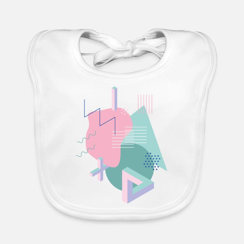 Shape Design Vintage Tribar Organic Baby Bibs