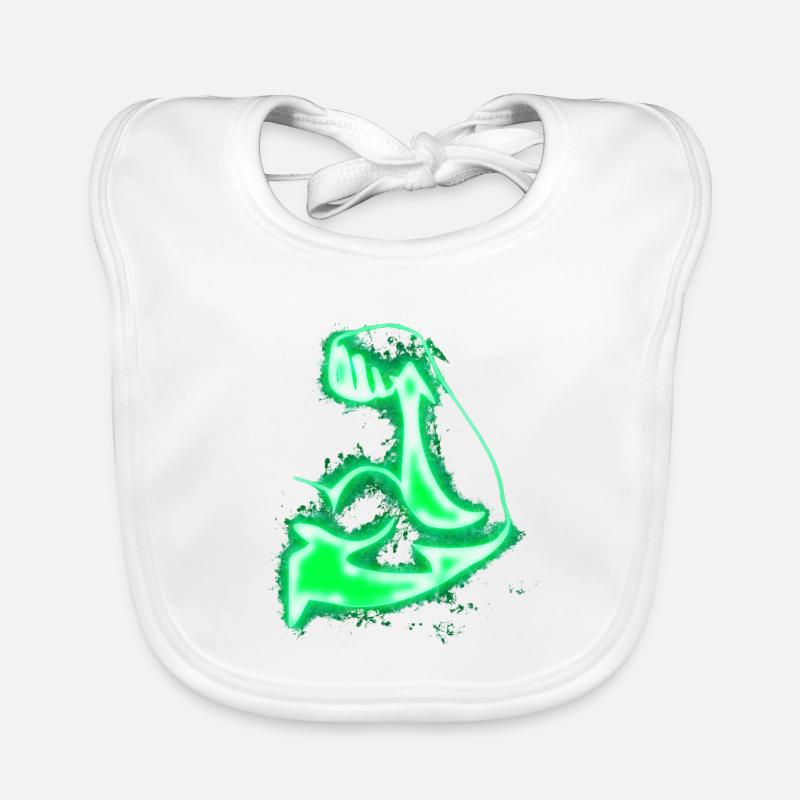 Strong arm bright glowing Organic Baby Bibs