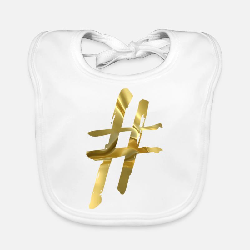 # Or hashtag Bavoir bio Bébé