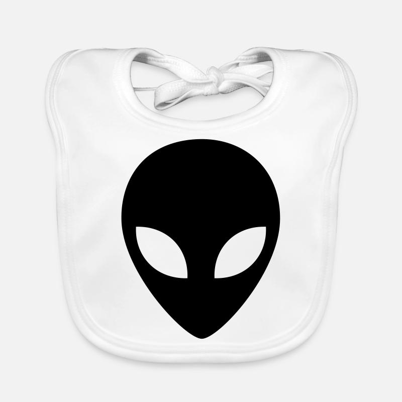 Alien - Baby Bio-Lätzchen - Weiß