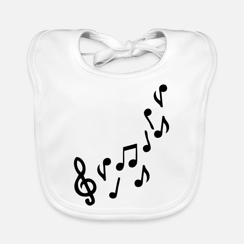 note de musique Bavoir bio Bébé