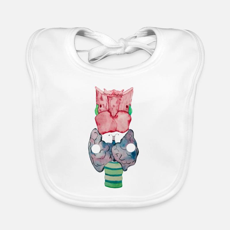Schilddrüse Thyriod Schmetterling Baby Bio-Lätzchen