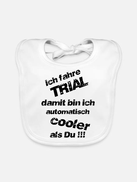 Cooler als Du - Baby Bio-Lätzchen - Weiß - Vorne