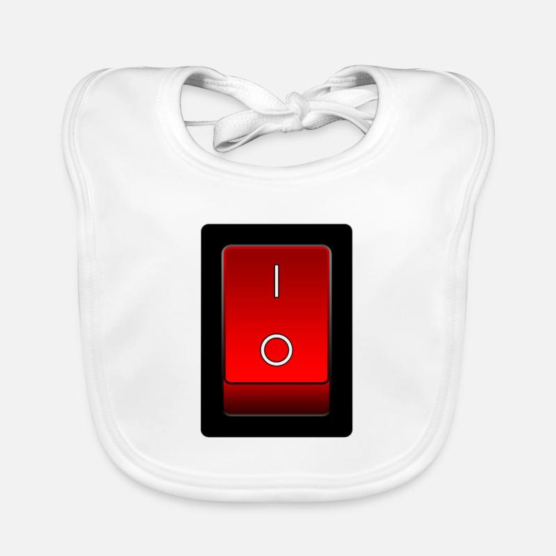 on off switch, on off switch Organic Baby Bibs