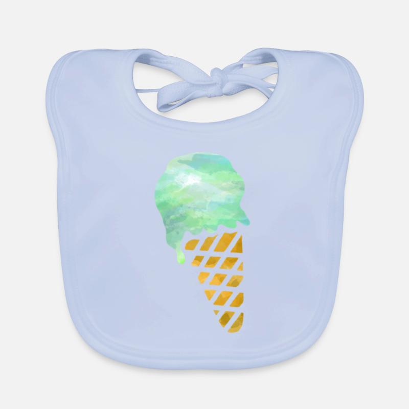 ice cream Organic Baby Bibs