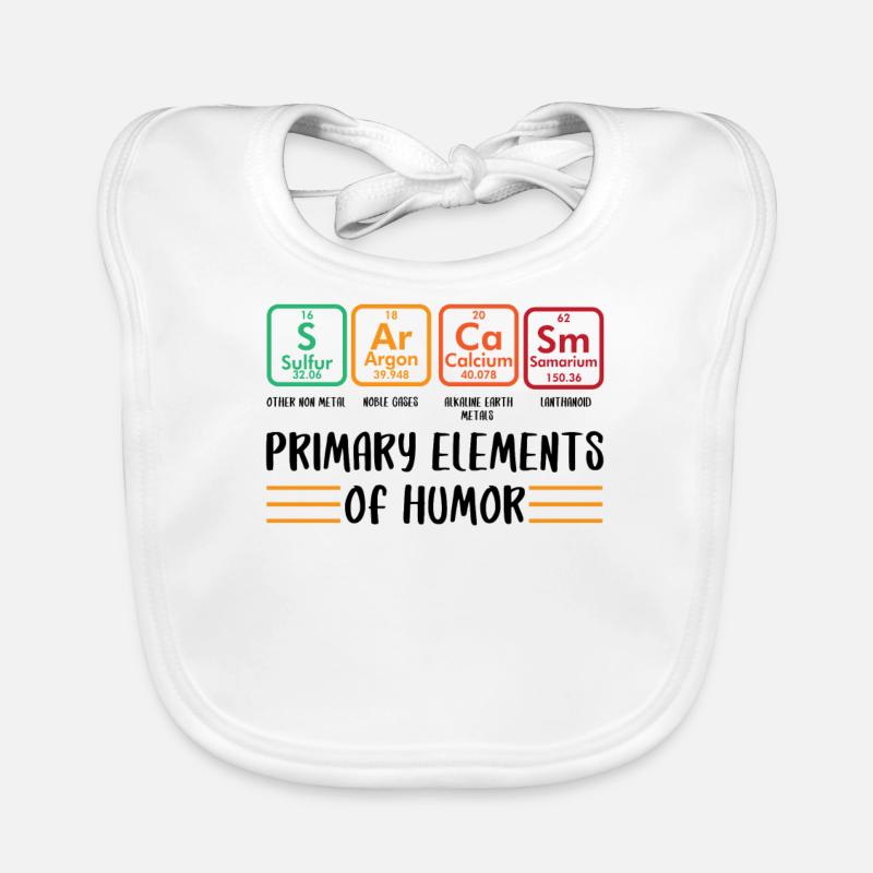Primäre Elemente des Humors Baby Bio-Lätzchen
