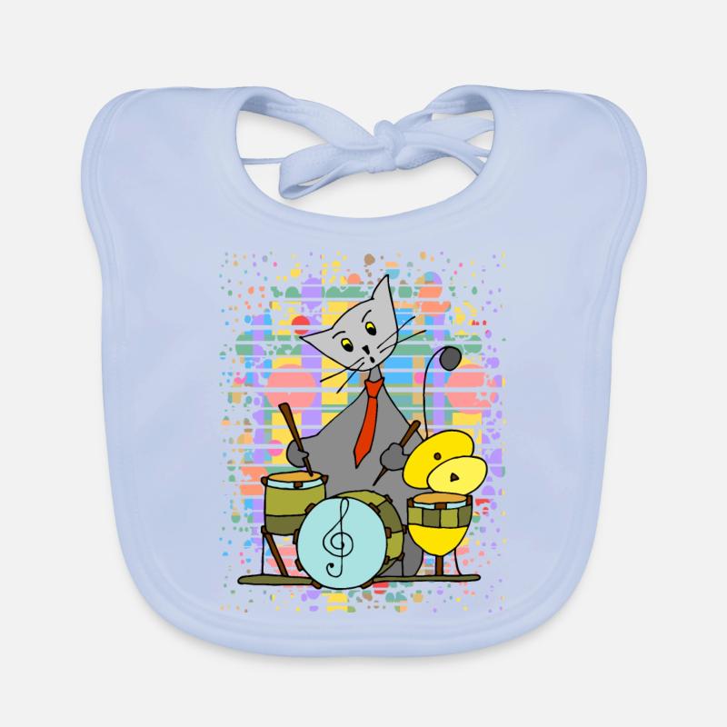 Chat Bavoir bio Bébé