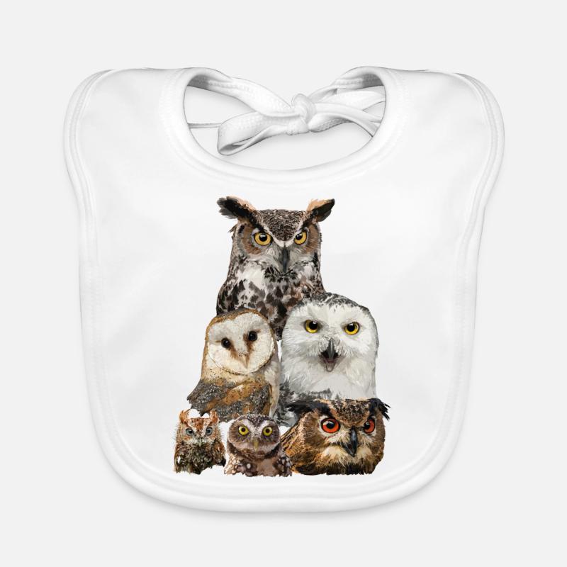 Eulen Baby Bio-Lätzchen