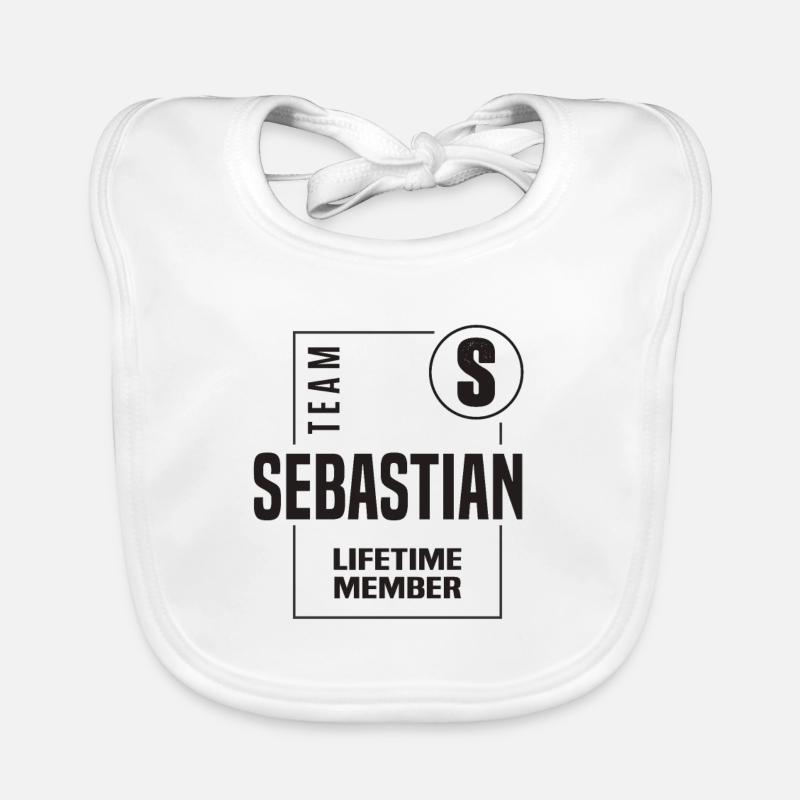 Sébastien - Bavoir bio Bébé - blanc