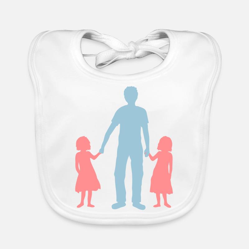 Father 2 daughters Organic Baby Bibs