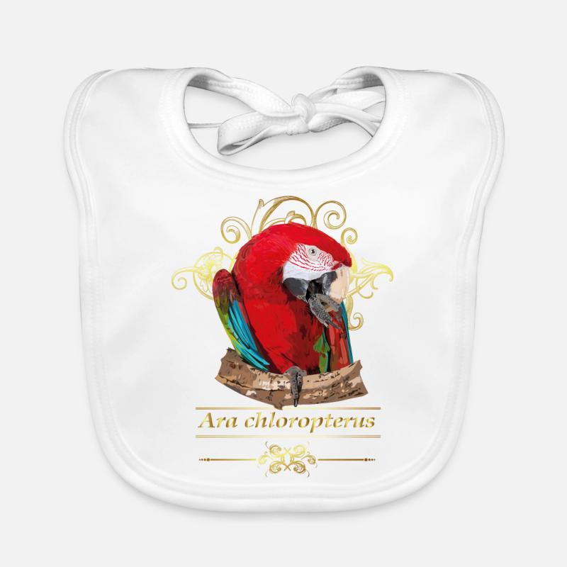Red Macaw Organic Baby Bibs