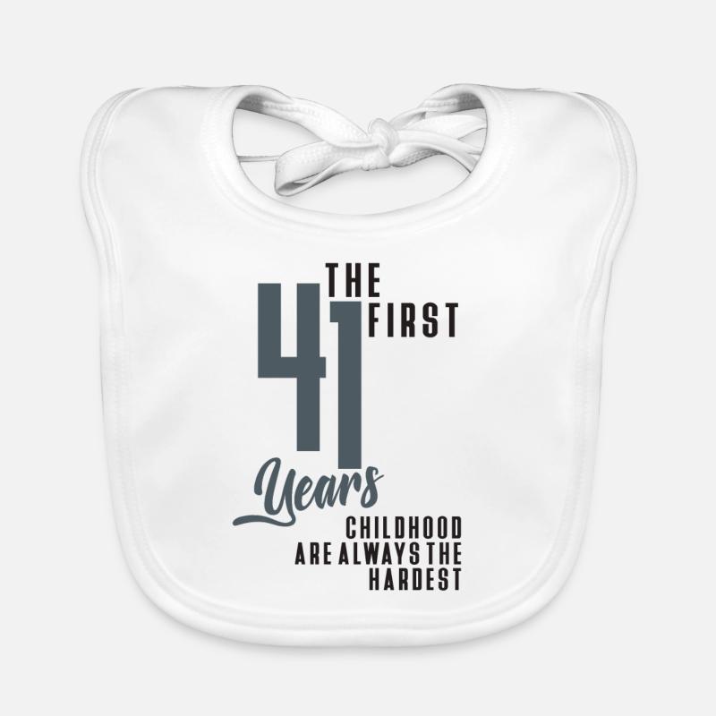 41st Birthday Organic Baby Bibs
