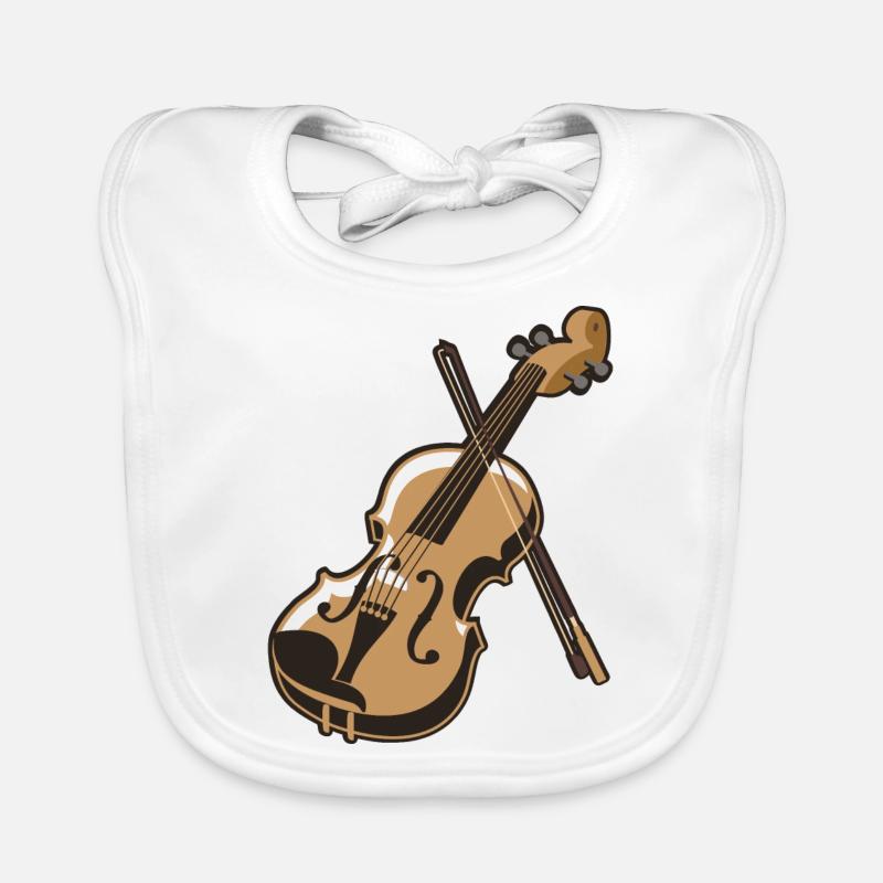 Violin violin Organic Baby Bibs
