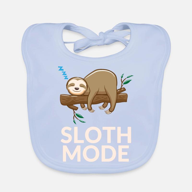 Faultier Baby Bio-Lätzchen